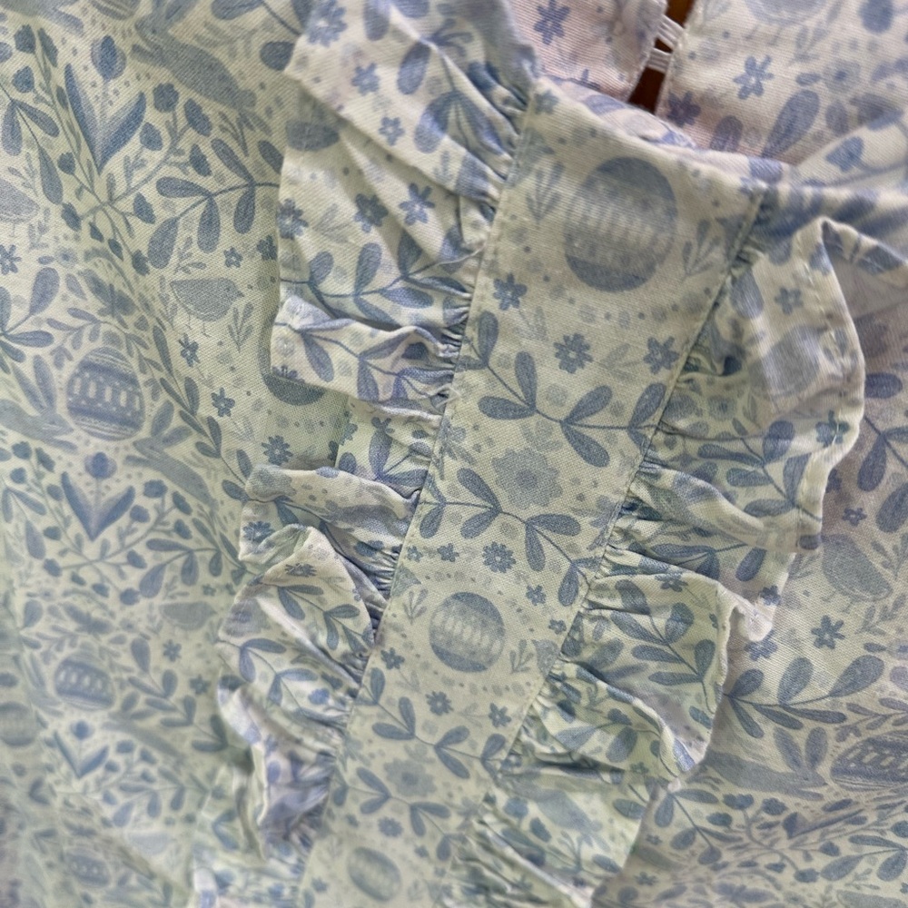 Anvy Kids Easter Bunny Shift Dress with Ruffle Detail, Size 8 - Picture 3 of 9